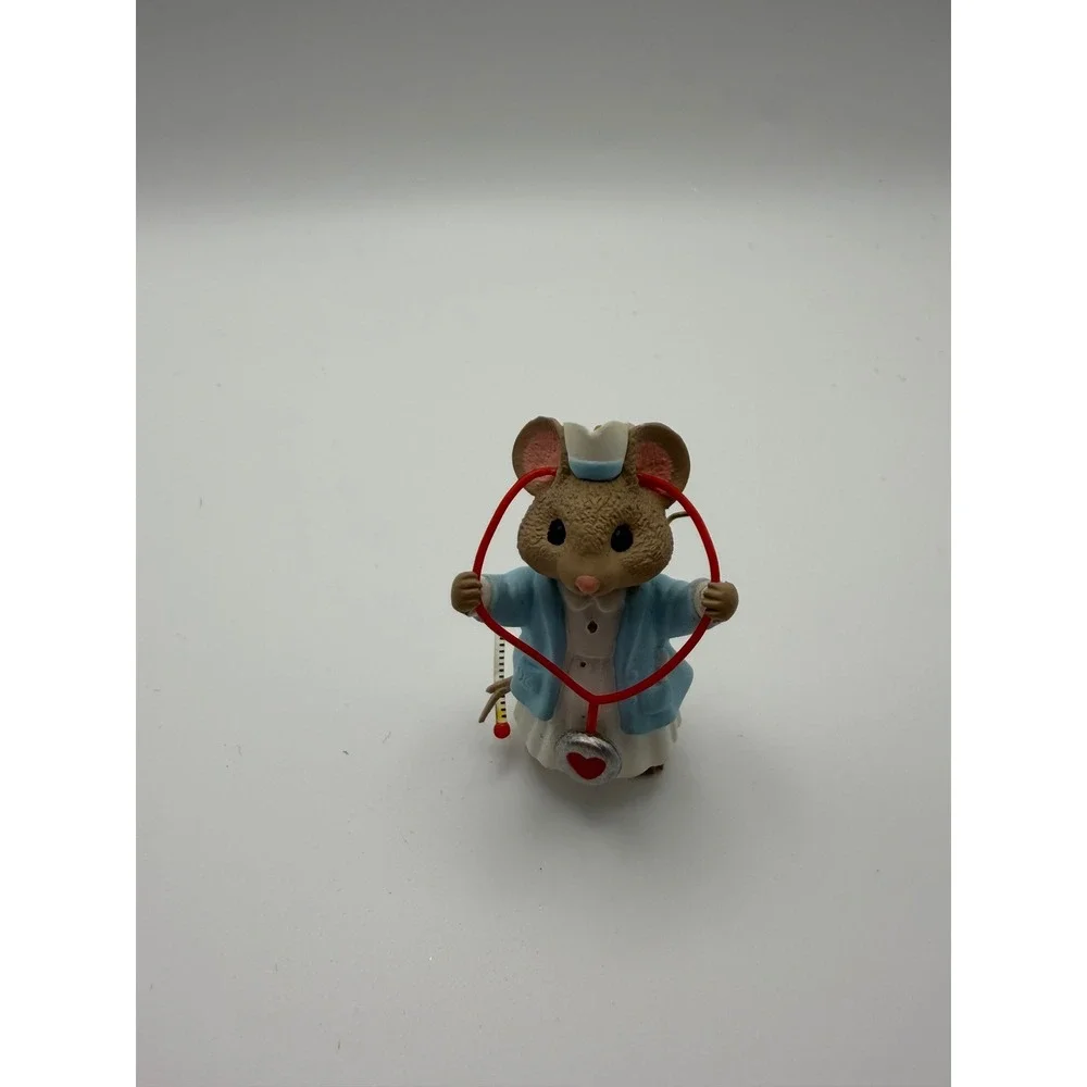 Hallmark Keepsake Ornament 1996 Tender Lovin Care Nurse Mouse Ed Seale Vintage